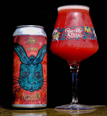 Battery Steele - (USA - New York) - Looming Illusion - Insane Fruited Sour  -  7.4% - 473mL 4 Pack