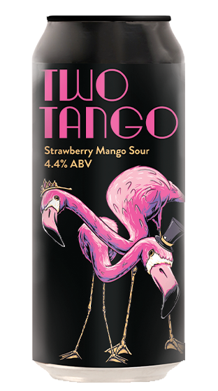 DOUBLE VISION (NZ) - Two Tango - Strawberry Mango Sour - NZ IPA -  4.5% - 440ml 4 Pack
