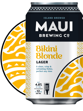 Maui Brewing  - Bikini Blonde Lager - 375ml Can - 4.9% - Case Promo