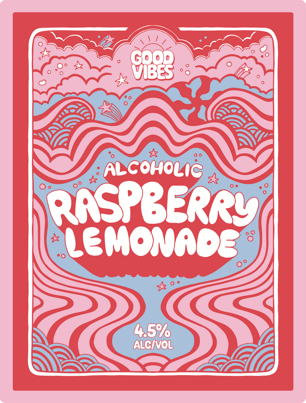 Good Vibes (Australia) - Hard Raspberry Lemonade - India Brown Ale 4.5% - 50ltr Keg - Sydney ONLY