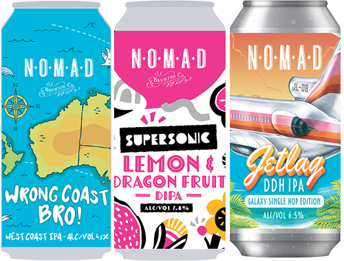 Nomad IPA Selection - 3 Latest Release IPA's - 2 of each - 440mL