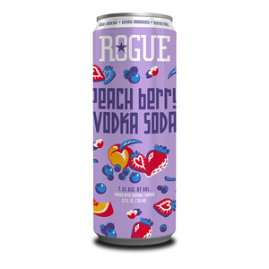 Rogue Spirits - Peach Berry Vodka Soda 7.5% - 355ml Cube 4 Pack - 355mL