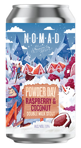 Nomad - Powder Day - Raspberry & Coconut Dessert Stout - 7.8% - Can - 440ml