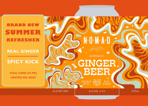 Nomad - "Real" Ginger Beer 5% - Can - 375ml "Gluten Free"