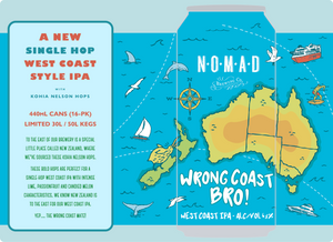 Nomad - Wrong Coast Bro! - West Coast IPA 6.5% - Can - 440ml