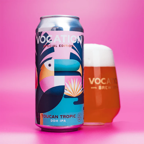 Vocation (UK) - Toucan Tropic - DDH Hazy IPA -  6.7% - 440ml 4 Pack