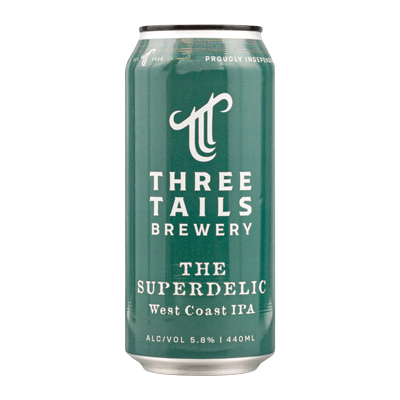 Three Tails - The Superdelic IPA  - 440ml Can - 5.8% - 2 Pack Sizes
