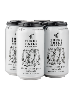 Three Tails - Three Little Pigs Pale Ale  - 375ml Can - 4.9% - 2 Pack Sizes