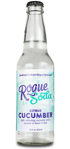 Rogue Soda (USA) - Citrus Cucumber Soda - 0% - 355mL Bottle
