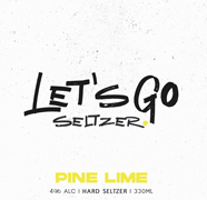 Let's Go Hard Seltzer  - Pine Lime - 330ml Can - 4% 12 and 24 pack