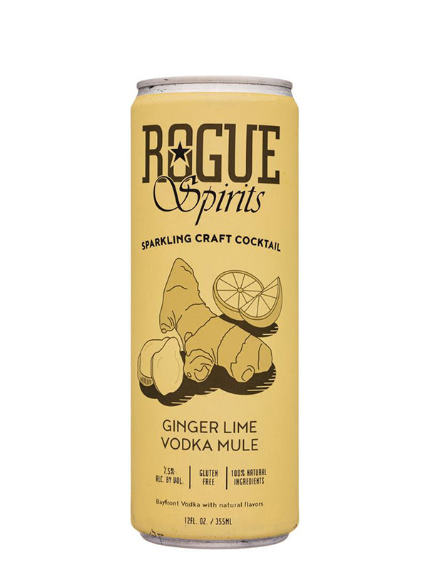 Rogue Spirits - Ginger Lime Vodka Mule - 355ml Cocktail in a can